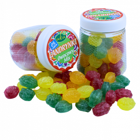 Bomboane si Acadele - Bomboane Fructate fara zahar - mix de fructe 160g