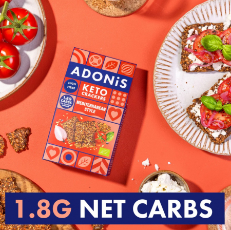 Toate produsele - Crackers keto Mediterranean Style (10 x 60g)