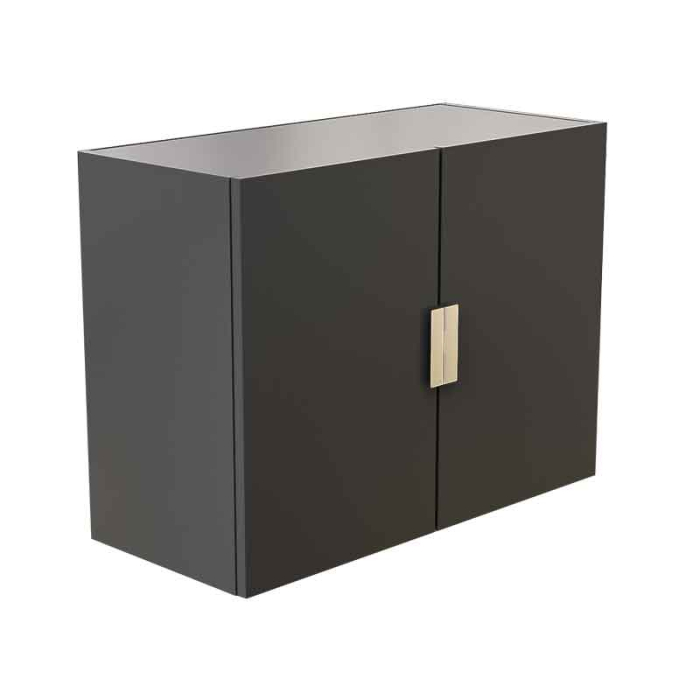 Corp bucătărie suspendat Lucmi – Negru Mat, PAL 18 mm, 1 poliță [4]