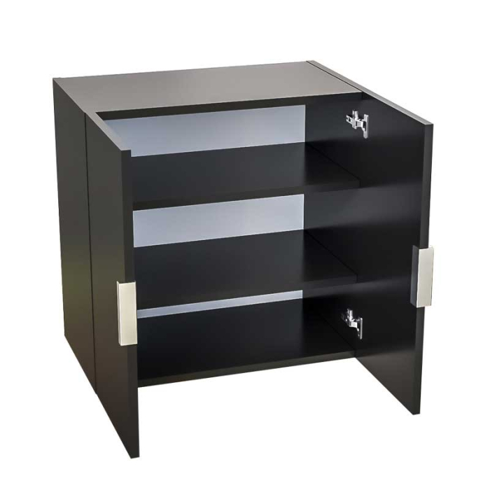 Corp bucătărie suspendat Lucmi – Negru Mat, PAL 18 mm, 2 polite, 60 x 35 x 60(h)cm, 2 usi [4]