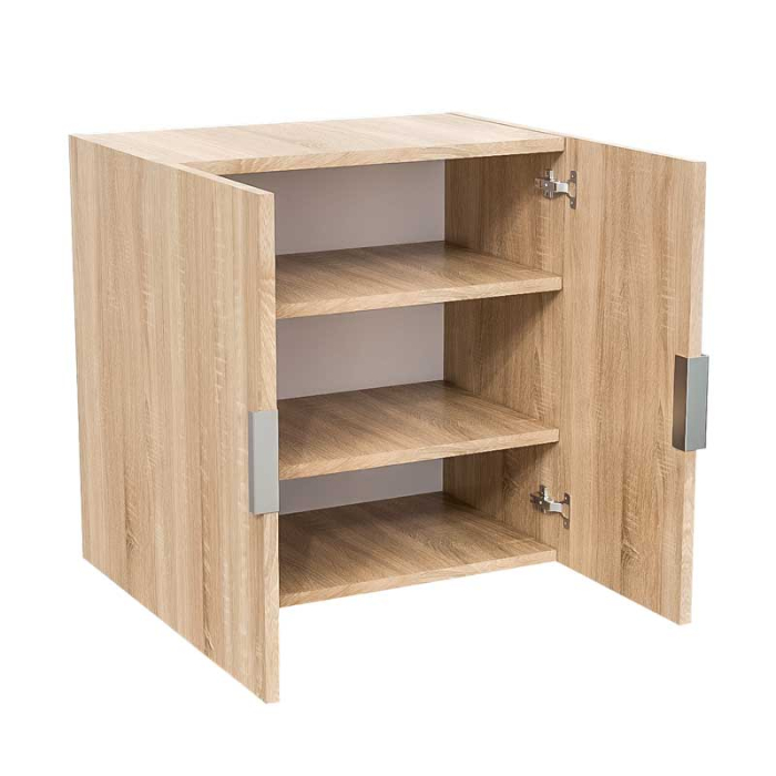 Corp bucătărie suspendat Lucmi – Stejar Natur, PAL 18 mm, 2 polite, 60 x 35 x 60(h)cm, 2 usi [3]