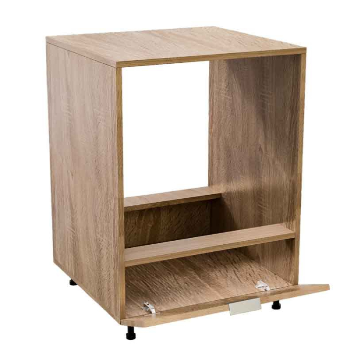 Corp inferior bucătărie pentru cuptor incorporabil, cu spațiu depozitare, 48x63.6x90 cm – Stejar Natur, PAL 18 mm, Lucmi [4]