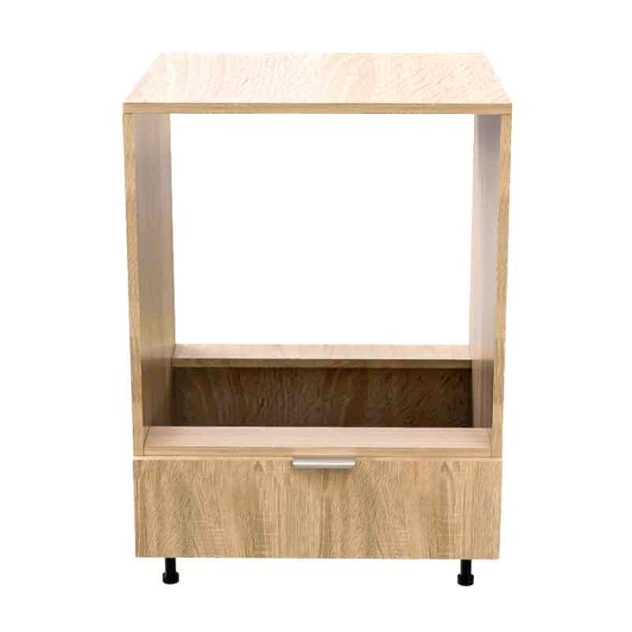 Corp inferior bucătărie pentru cuptor incorporabil, cu spațiu depozitare, 48x63.6x90 cm – Stejar Natur, PAL 18 mm, Lucmi [4]