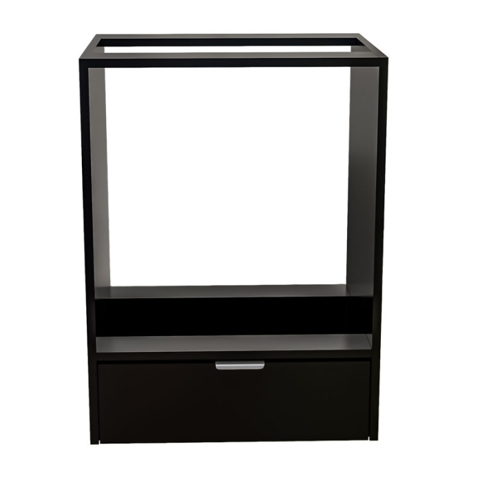 Corp Inferior pentru Cuptor incorporabil, Lucmi, PAL 18mm, Cant ABS 2mm, Negru Mat, cu spatiu depozitare, 48(a) x 63.6( L) x 80(h)cm [6]