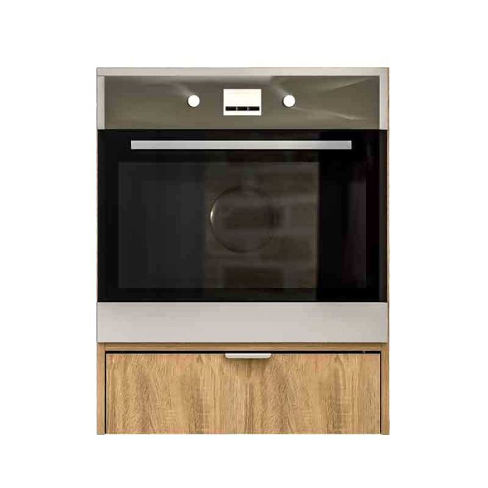 Corp Inferior pentru Cuptor incorporabil, Lucmi, PAL 18mm, Cant ABS 2mm, Stejar Natur, cu spatiu depozitare, 48(a) x 63.6( L) x 80(h)cm [2]