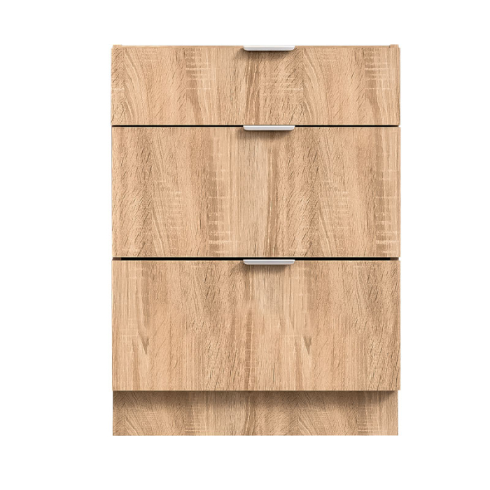 Corp Modular Bucătărie PAL 18 mm, Stejar Natur, 3 Sertare, Glisiere Tandem Blum cu Blumotion, Mâner Profil 120 mm [2]