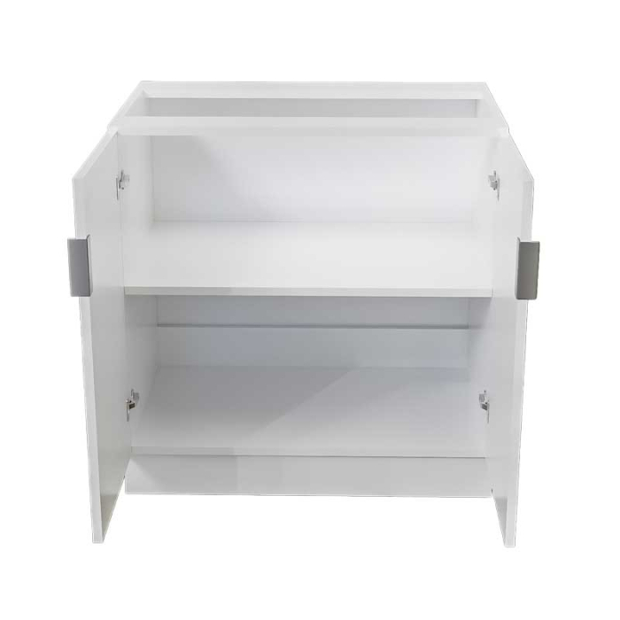 Corp modular de bucătărie – PAL 18 mm, Alb Mat, 2 uși, 1 poliță [3]
