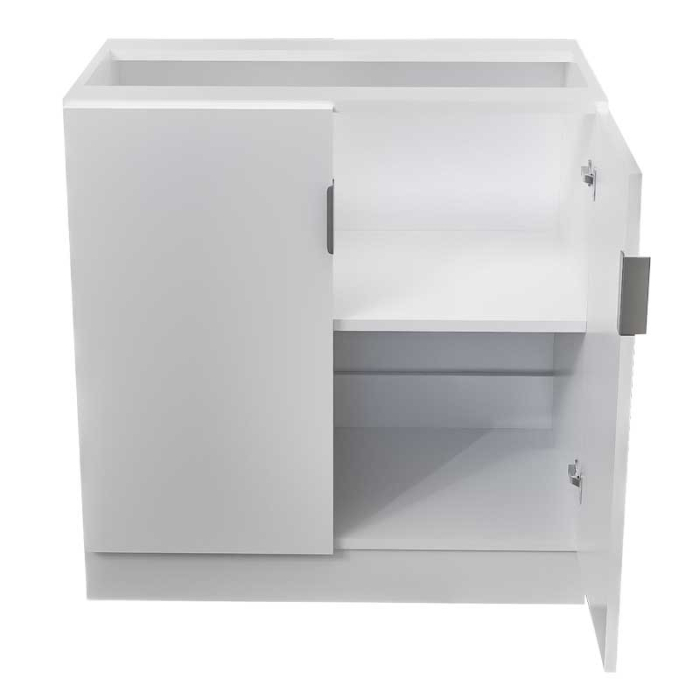 Corp modular de bucătărie – PAL 18 mm, Alb Mat, 2 uși, 1 poliță [2]