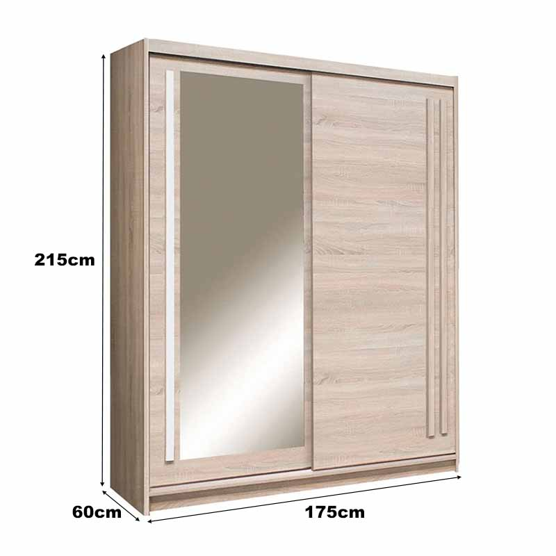 Dressing cu usi glisante LUCMI  sonoma, 175cm [3]