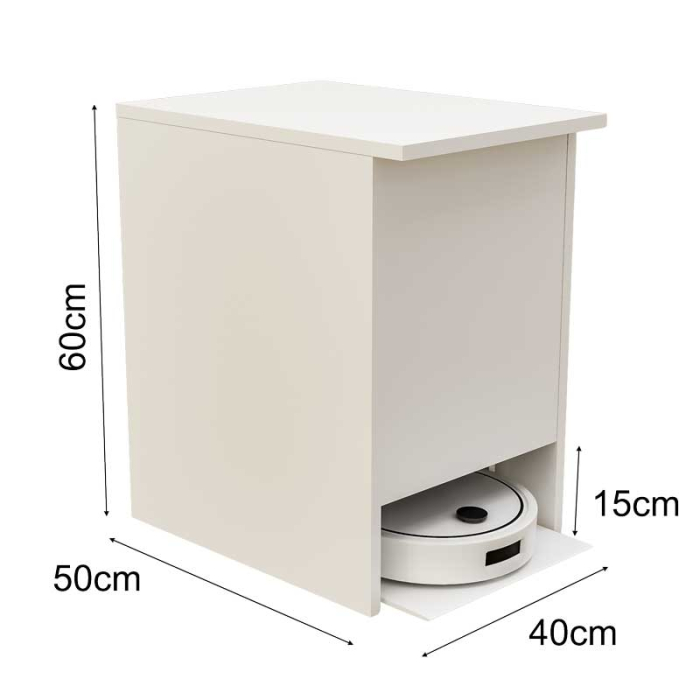 Dulap Aspirator, Lucmi, Pal 18mm, Cand ABS 2mm, Alb Mat, 40 x 51.8 x 61.8(h)cm [4]
