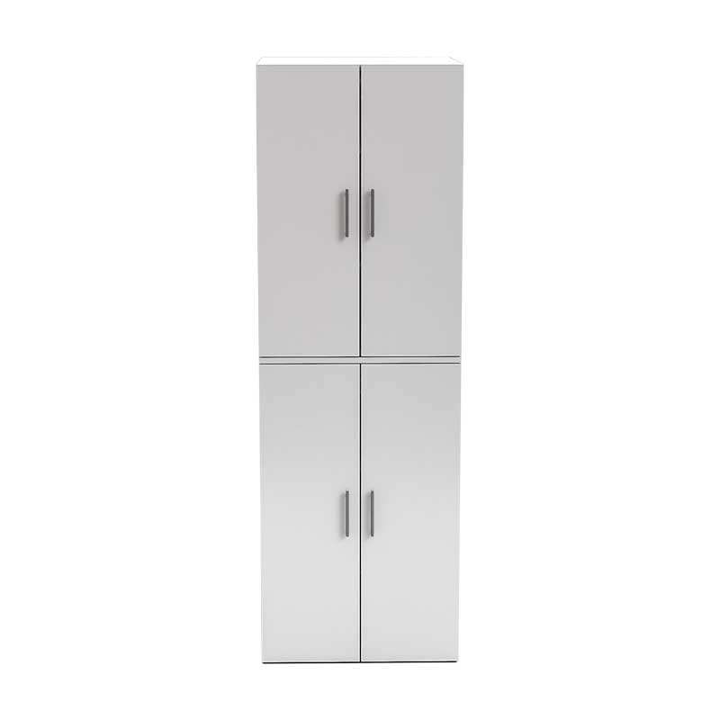 Dulap Masca masina de spalat si uscator haine, Lucmi, PAL 18 mm, 1 raft, 4 usi, Alb mat, 70.6 x 66.8 x 190.6 cm [7]