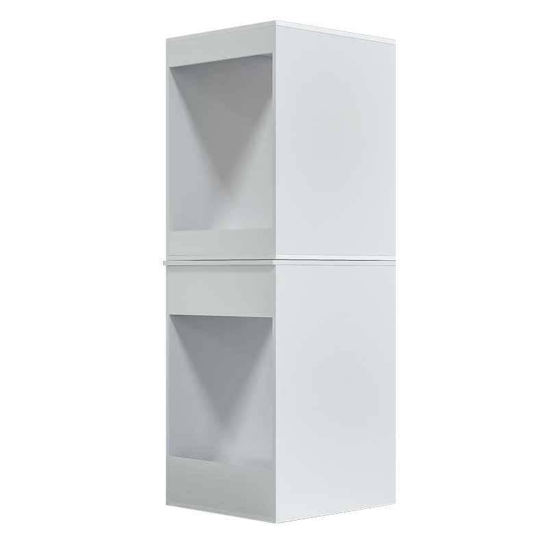 Dulap Masca masina de spalat si uscator haine, Lucmi, PAL 18mm, Cant ABS 2mm, fara usa, alb mat, 70.6 x 65 x 190.6cm [5]
