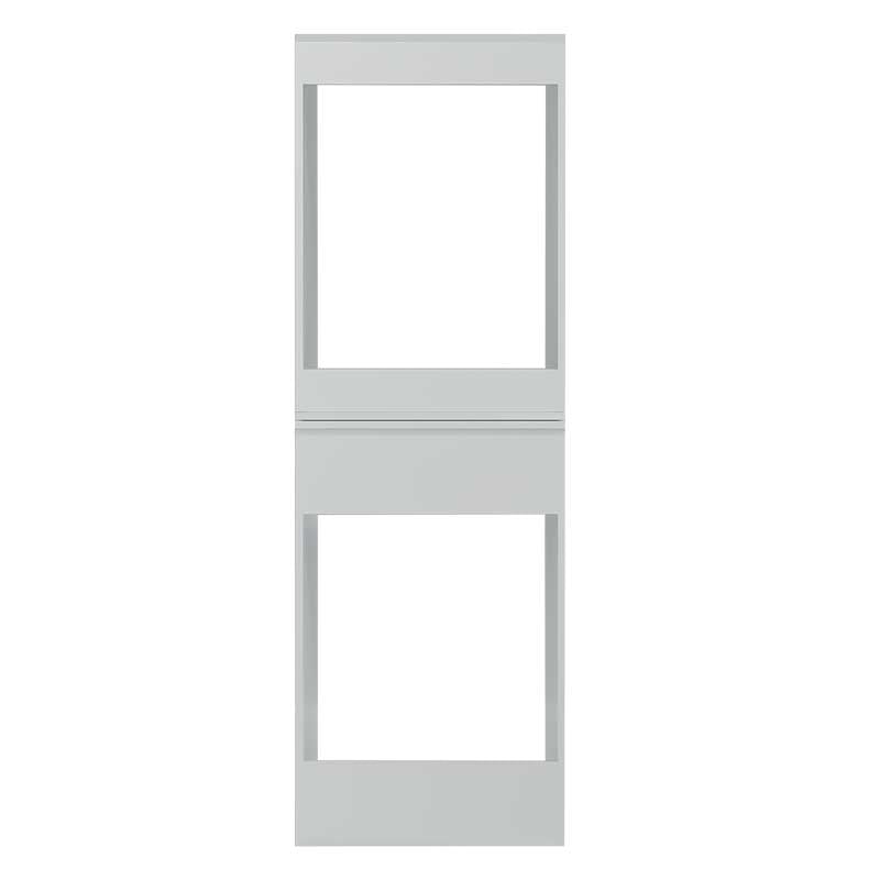 Dulap Masca masina de spalat si uscator haine, Lucmi, PAL 18mm, Cant ABS 2mm, fara usa, alb mat, 70.6 x 65 x 190.6cm [6]