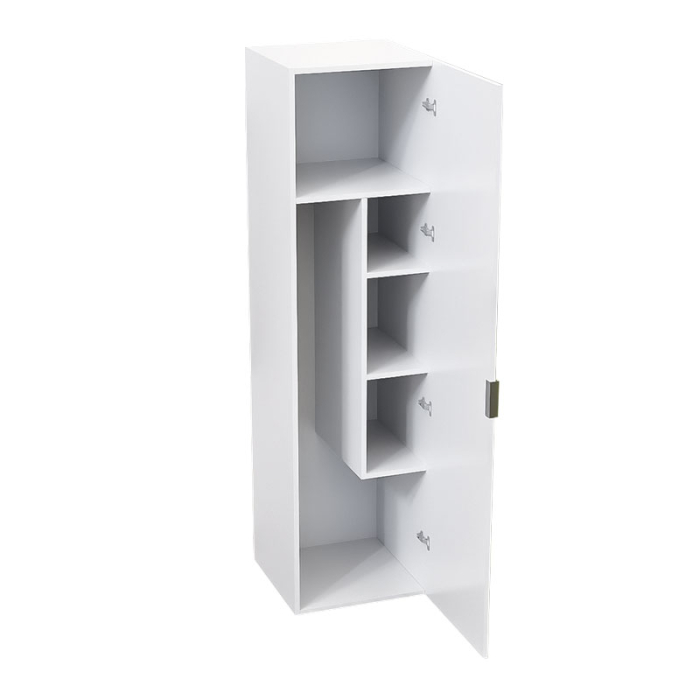 Dulap pentru masă de călcat și produse de curățenie Lucmi, PAL 18 mm, Alb Mat, 50 x 50 x 189 (H) cm [7]