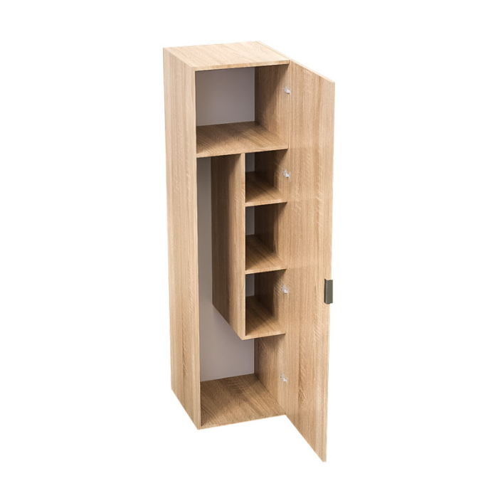 Dulap pentru masă de călcat și produse de curățenie Lucmi, PAL 18 mm, Stejar Natur, 50 x 50 x 189 (H) cm [5]