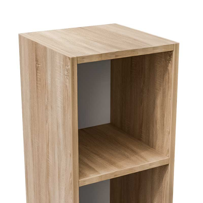 Etajera, Lucmi, PAL melaminat 18mm,Cant ABS 2mm, Stejar Natur, 4 rafturi , 30x30x125(h) cm [5]