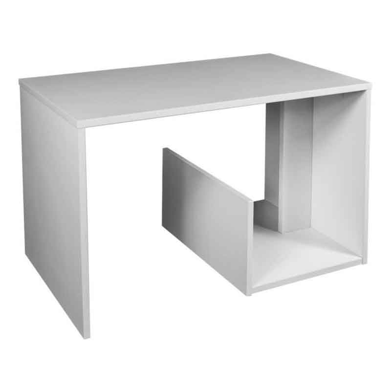 Masa de cafea, pal laminat, alb, 80x40x45 cm [2]