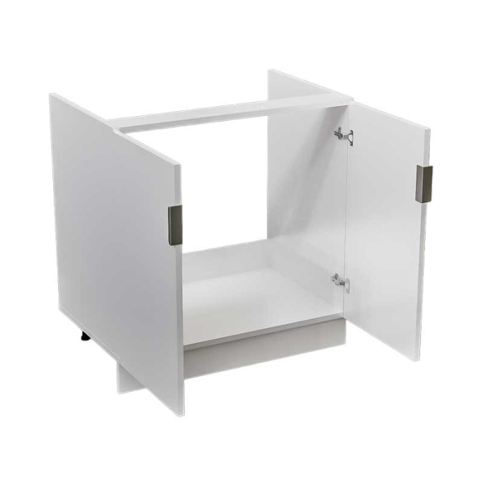 Masca chiuveta Bucatarie, Pal 18mm, Alb mat, Cant ABS 2mm, 2 Usi [4]