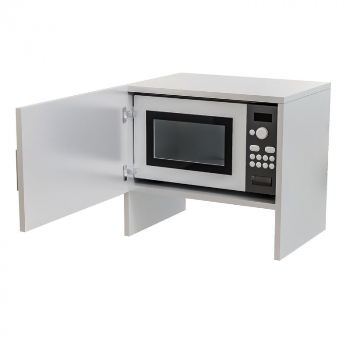 Masca Cuptor cu Microunde Lucmi, Pal Alb Mat 18mm, cant ABS, 1 ușă,  54 (L) x 40(a) x 50(h)cm [7]