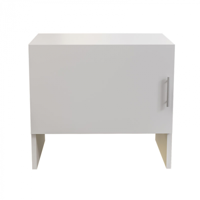 Masca Cuptor cu Microunde Lucmi, Pal Alb Mat 18mm, cant ABS, 1 ușă,  54 (L) x 40(a) x 50(h)cm [2]