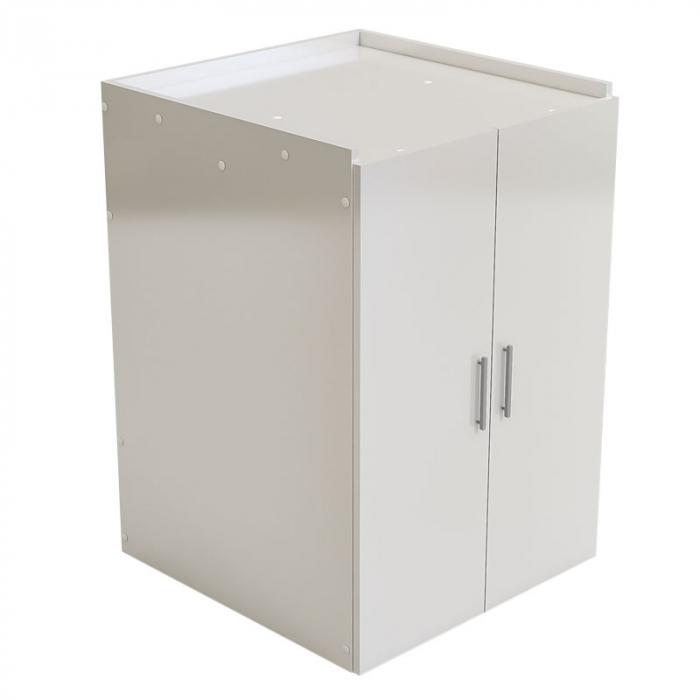 Masca masina de spalat cu uscator deasupra, Lucmi,  pal 18mm, 2 uși, alb, 70.6 x 65 x 102.3cm [4]