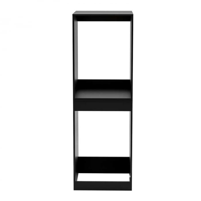 Dulap Masca masina de spalat si uscator, Lucmi,  pal 18mm, fara usa, negru, 70.6 x 65 x 190.6cm [6]