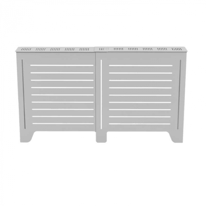 Masca pentru calorifer Lucmi EXTENSIBILA,  Tabla OL 2mm vopsita in camp electrostatic alb MAT, 149/95 x 20 x 85(h)cm [3]