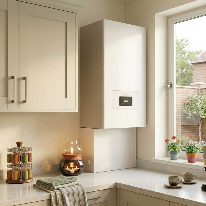 Masca Țevi Centrala Termică Lucmi, Pal 18mm, Alb mat, Cant ABS [7]