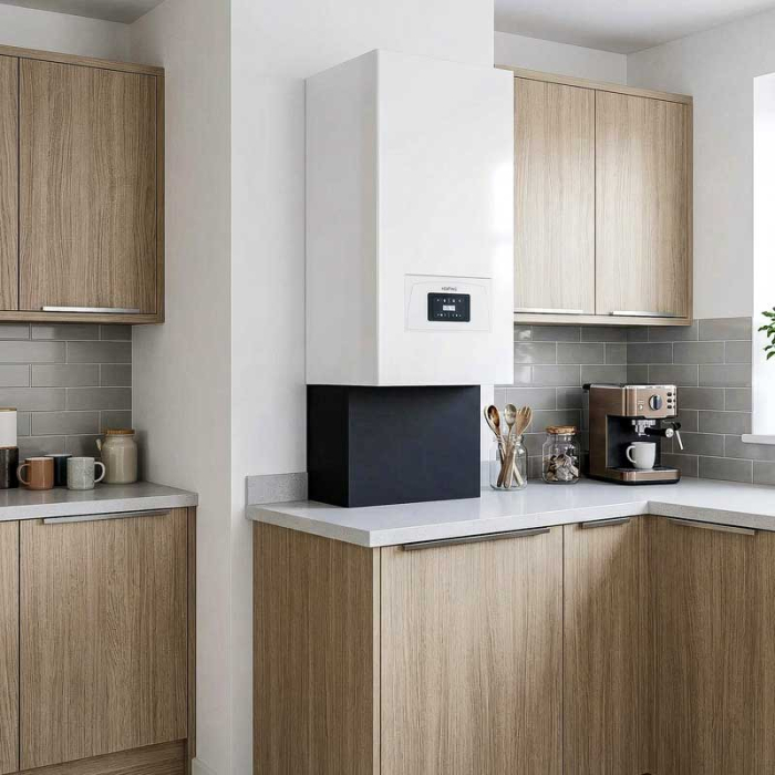 Masca Țevi Centrala Termică Lucmi, Pal 18mm, Negru, Cant ABS [6]