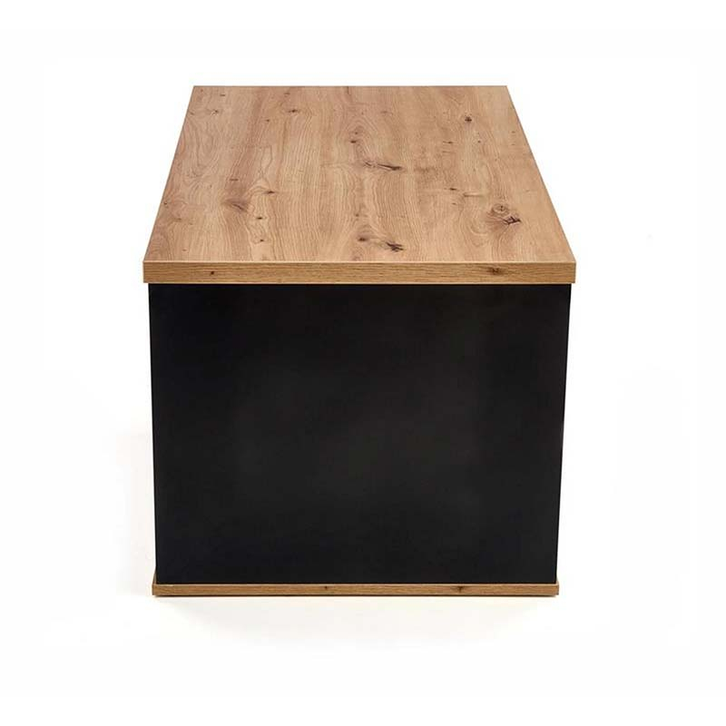 Masuta cafea cu un sertar Pantera stejar wotan/negru, 110x60x50 cm [4]