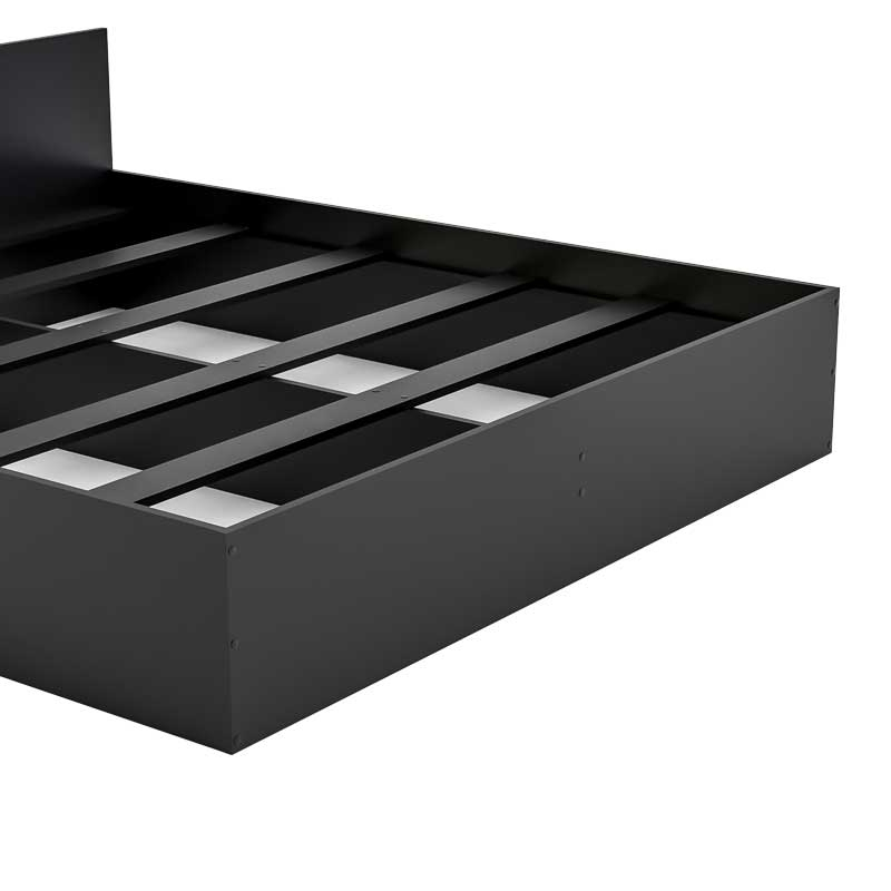 Pat LUCMI 160 x 200, PAL MELAMINAT EGGER NEGRU, SUPORT PENTRU SALTEA INCLUS [4]