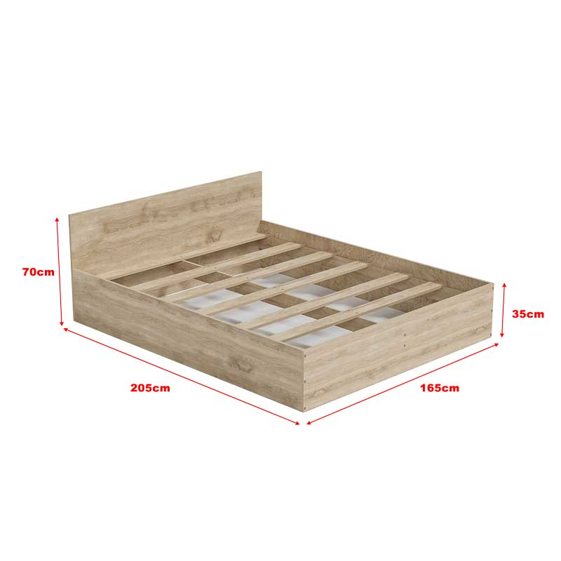 Pat LUCMI 160 x 200 , PAL MELAMINAT EGGER STEJAR, SUPORT SALTEA INCULS [7]