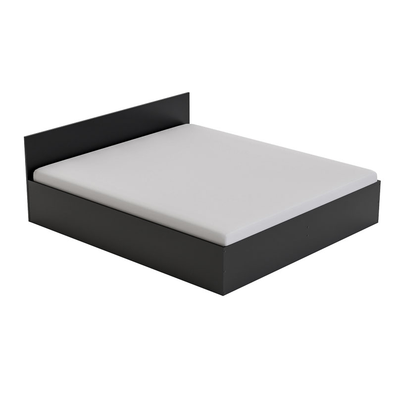 Pat LUCMI 180 x 200, PAL MELAMINAT EGGER NEGRU, SUPORT PENTRU SALTEA INCLUS [8]