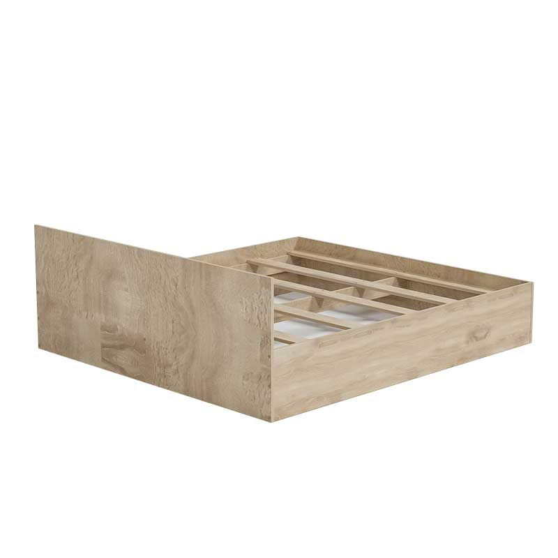 Pat LUCMI 180 x 200 , PAL 18mm Melaminat EGGER STEJAR, Suport pentru saltea inclus [3]