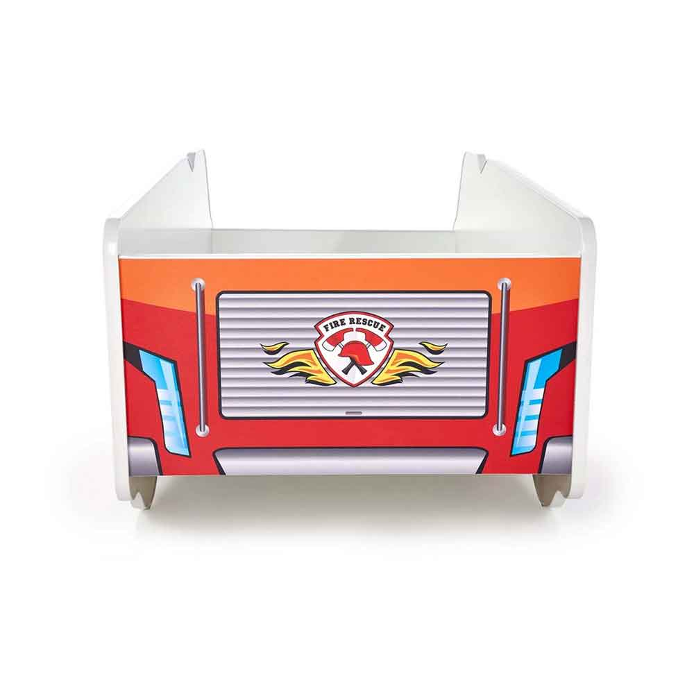 Pat masina tineret Fire Truck, somiera si saltea incluse, 70X140 cm [7]