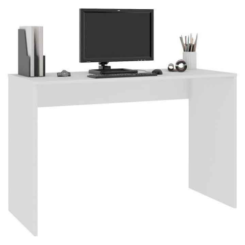 Birou calculator, PAL laminat, alb MAT, 120x50x79 cm [4]