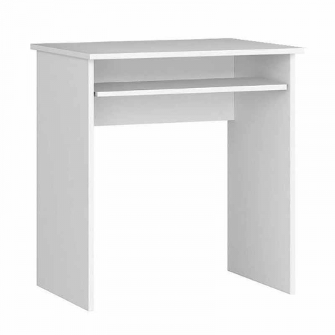 Birou - Birou calculator, PAL laminat, raft tastatura, alb, 68x51x74 cm