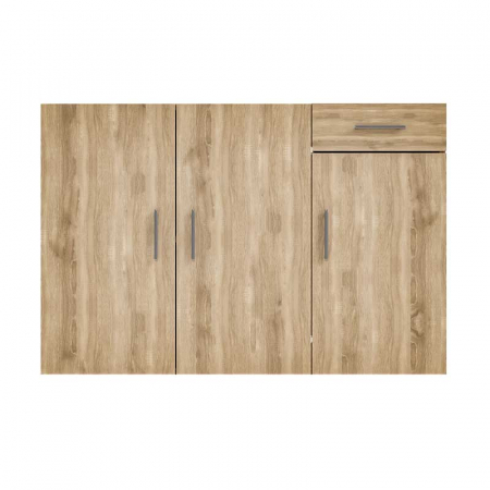 Comoda Lucmi, Pal 18mm, stejar natur ,cu 3 usi si 1 sertar, 120x35x80 cm [1]