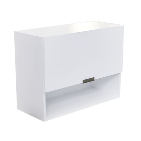 Corpuri Modulare Bucatarie - Corp bucătărie suspendat Lucmi – Alb Mat, PAL 18 mm, 1 poliță, 80 x 35 x 60(h)cm, usa cu amortizor