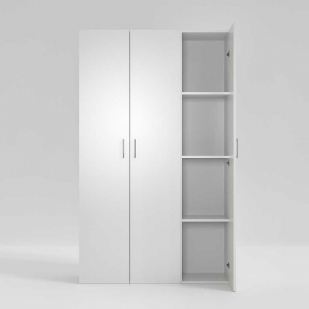 Dressing cu cu 3 usi,Lucmi, PAL melaminat 18mm, Alb, 120 x 50 x 200(h)cm [4]