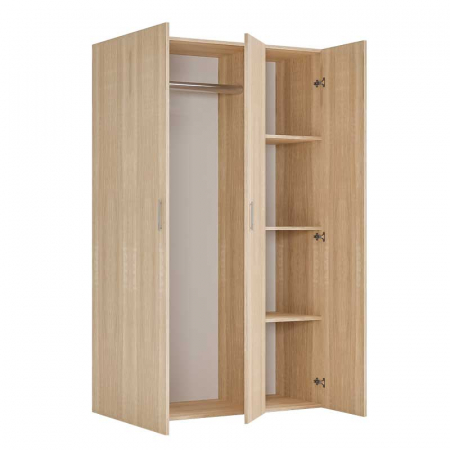 Dressing Lucmi - Dressing cu cu 3 usi,Lucmi, PAL melaminat 18mm, Egger Stejar natur, 120 x 50 x 200(h)cm