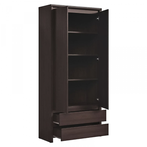 Dressing haine 90 cm wenge Kaspian, 90X40.5X200.5 cm [1]