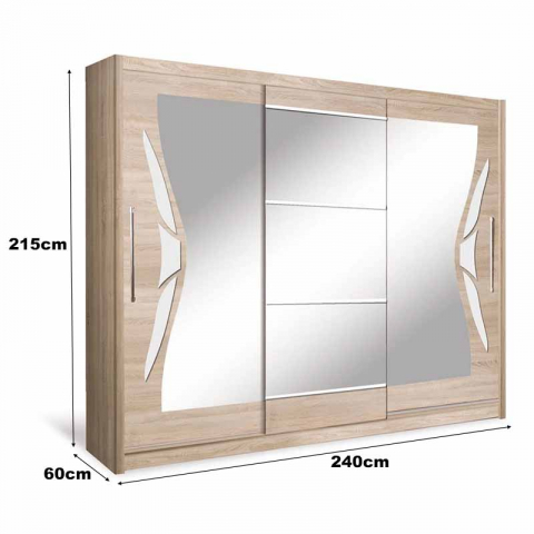Dressing haine cu usi glisante LUCMI 01, 240 cm [2]