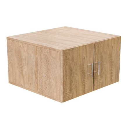 Baie - Dulap depozitare Detergent, Pal 18mm, Stejar Natur, Cant abs 2mm, 2 usi, 70.6 x 66.8 x 41.2(h)cm