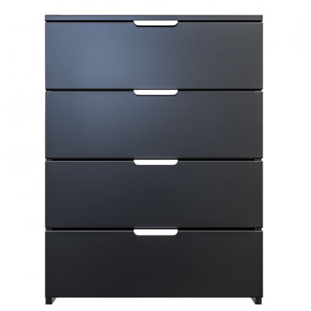 Dulap depozitat incaltaminte, pantofar, PAL 18mm, 4 sertare, Negru, 60x33x80 cm [1]