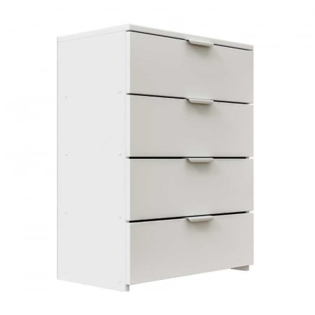 Hol - Dulap depozitat incaltaminte, pantofar, PAL 18mm, cant abs 2mm, 4 sertare, alb mat, 60x33x80 cm