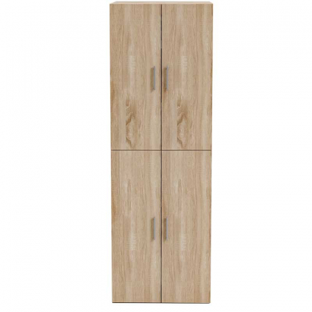 Dulap Masca masina de spalat si uscator haine, Lucmi, PAL 18 mm, 1 raft, 4 usi, Stejar Natur, 70.6 x 66.8 x 190.6 cm [1]