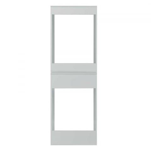 Dulap Masca masina de spalat si uscator haine, Lucmi, PAL 18mm, Cant ABS 2mm, fara usa, alb mat, 70.6 x 65 x 190.6cm [5]