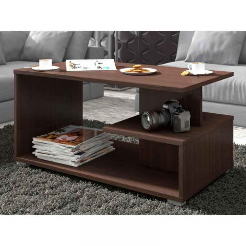 Masa de cafea, pal laminat, wenge, 90x51x45 cm [3]