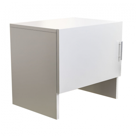 Masca Cuptor cu Microunde Lucmi, Pal Alb Mat 18mm, cant ABS, 1 ușă,  54 (L) x 40(a) x 50(h)cm [2]